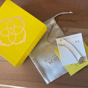 Kendra Scott necklace Iridescent Drusty (has been worn)